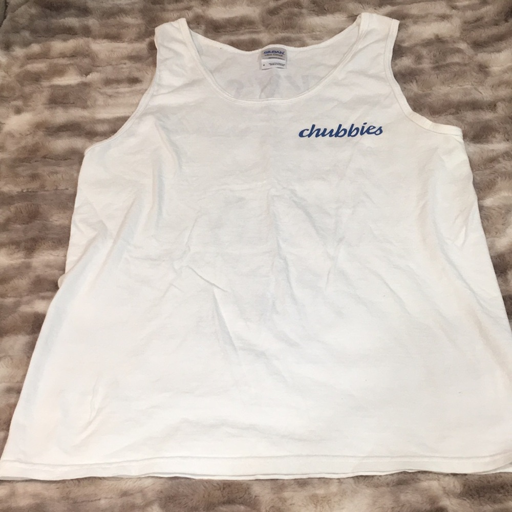 Chubbies Sky's Out Thighs Out Tank Top Small
